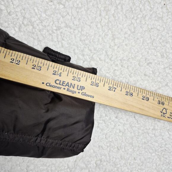 Eddie Bauer Premium Goose Down Womens XL Puffer Coat Jacket Hood Brown 650 Fill - Picture 4 of 9